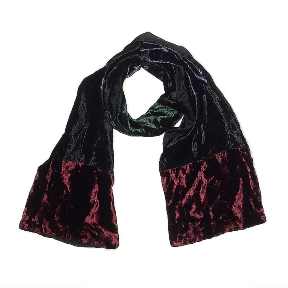 Rayon Scarf in Black, Red, and Green